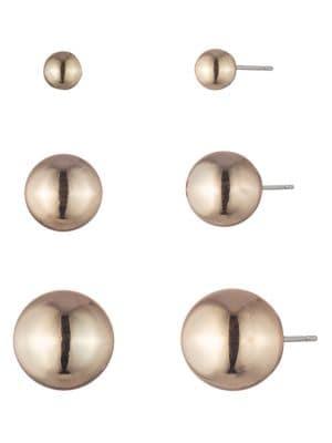 Lauren Ralph Lauren Goldtone Ball Stud Earrings