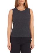 Lord & Taylor Cashmere Scoop Neck Tank Sweater