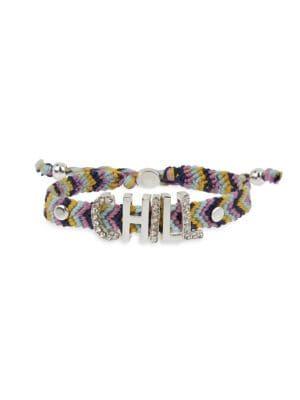 Bcbgeneration Chill Affirmation Woven Friendship Bracelet