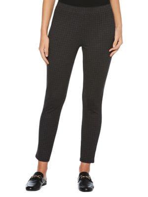 Rafaella Petite Checkered-print Cropped Pants