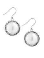 Lucky Brand May Chase Faux Pearl Drop Earrings