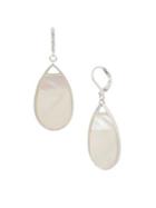 Kenneth Cole New York Power Of The Flower Mother-of-pearl And Crystal Drop Earrings