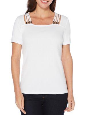Rafaella Short-sleeve Cotton Top