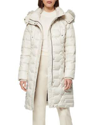 Marc New York Plymouth Quilted Faux Fur-trim Down-filled Coat