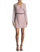 Design Lab Lord & Taylor Sparkle Wrap Around Mini Dress