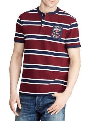 Polo Ralph Lauren Custom Slim-fit Mesh Cotton Henley