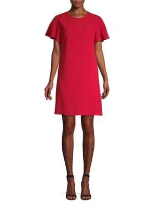 Elie Tahari Krystal Back Button Shift Dress