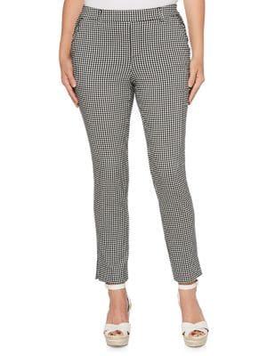 Rafaella Gingham Ankle Pants