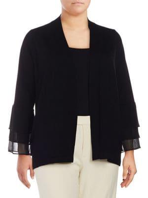 Calvin Klein Plus Mush Bell-sleeve Cardigan