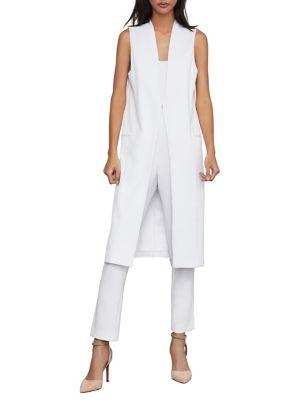 Bcbgmaxazria Satin Long Vest