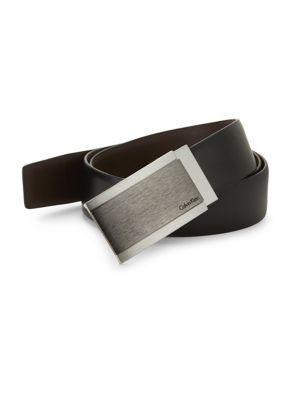 Calvin Klein 32mm Reversible Feather Edge Panel Belt