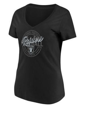 Majestic Oakland Raiders Nfl Break Free Cotton Jersey Tee