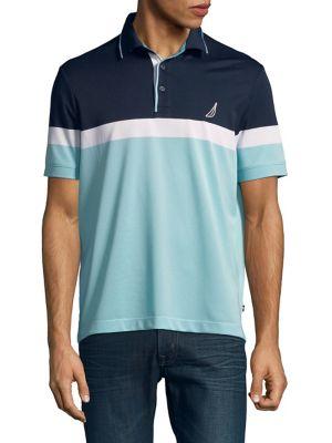 Nautica Colorblock Short-sleeve Polo