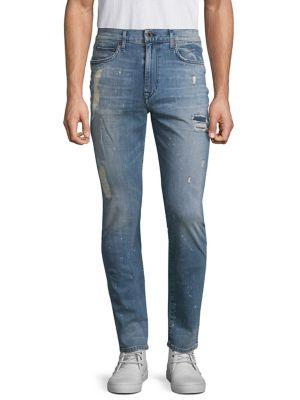 Joe's Jeans Five-pocket Crane Distressed Skinny Fit Jeans