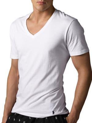 Polo Ralph Lauren Big And Tall Two-pack Cotton V-neck Tee