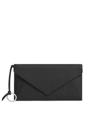 Allsaints Volitaire Leather Envelope Clutch