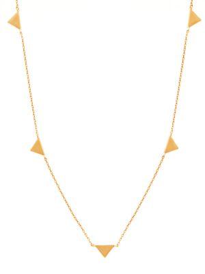 Lord & Taylor Geometric 18k Gold And Sterling Silver Necklace