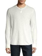 Lucky Brand Long Sleeve Burnout Thermal Tee