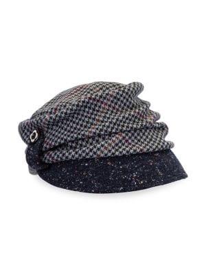 Giovannio Gathered Soft Plaid Cap
