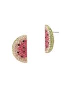 Betsey Johnson Summer Minis Watermelon Slice Earrings