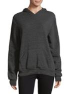 Bow And Drape Relaxed-fit Pullover Hoodie