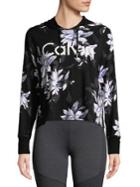 Calvin Klein Performance Floral Logo Hoodie
