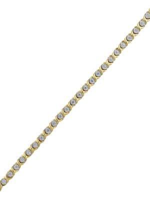 Effy D'oro 14k Yellow Gold & Diamond Tennis Bracelet