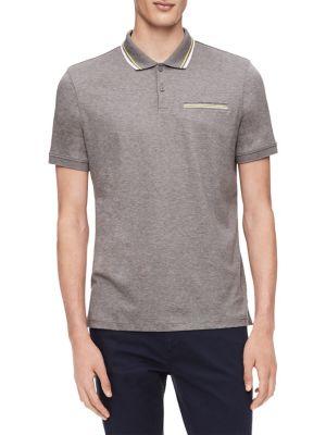 Calvin Klein Regular-fit Tipped Cotton Polo