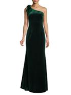 Eliza J One-shoulder Velvet Gown