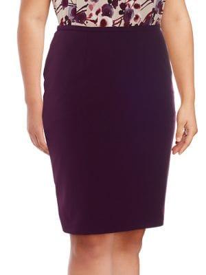 Calvin Klein Plus Plus Crepe Pencil Skirt