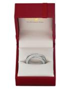 Morris & David 0.75 Tcw Diamond And 14k White Gold Crossover Ring