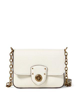 Lauren Ralph Lauren Small Pebbled Leather Chain Crossbody Bag