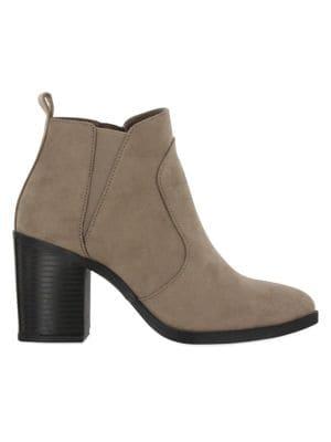 Mia Halle Vegan Leather Heeled Booties
