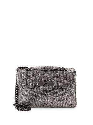 Kurt Geiger London Metallic Tweed Shoulder Bag