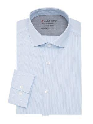 Calvin Klein Striped Extra Slim-fit Dress Shirt