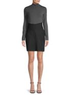 Bailey 44 Mixed Stripes Midi Dress