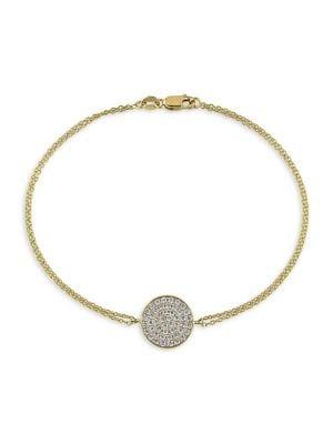 Sonatina 18k Yellow Gold & Diamond Charm Bracelet