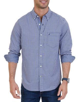 Nautica Gingham Stretch Button-down Shirt