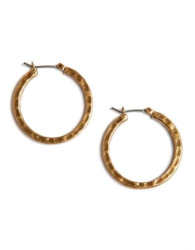 Lucky Brand Goldtone Small Round Hoop Earrings