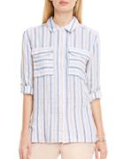 Two By Vince Camuto Relaxed Linen Shirt