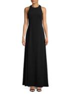 Jill Jill Stuart Sleeveless Cape-back Floor-length Gown