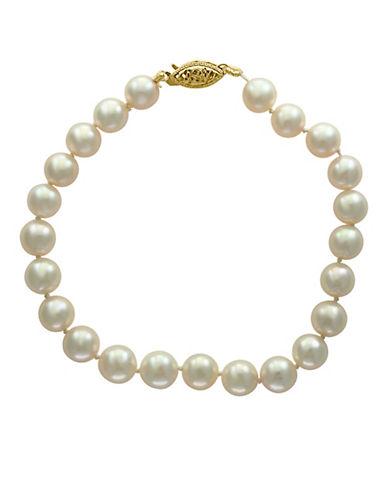 Effy 7-7.5mm Akoya Pearls 14k Yellow Gold Bracelet