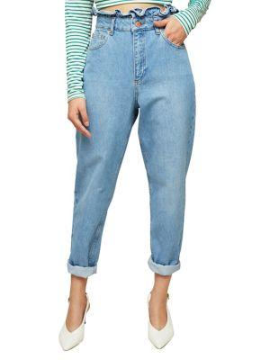 Miss Selfridge Frill Top Mom Jeans