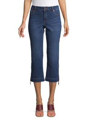 Ivanka Trump Wide-leg Cropped Jeans
