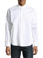 Black Brown Classic Long-sleeve Button-down Shirt