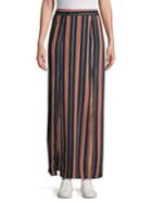 Miss Selfridge Striped Slit Maxi Skirt