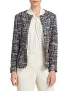 Donna Karan Collarless Full-zip Jacket