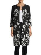 Nipon Boutique Printed Open Front Cardigan