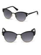 Guess 55mm Clubmaster Sunglasses