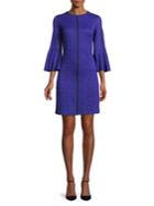 Gabby Skye Lace Bell-sleeve Sheath Dress